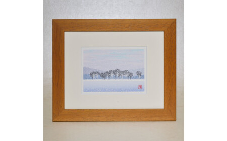 版画 「綿雪の調べ(インチ)」 | 版画 セリグラフ