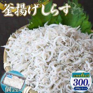 【定期便6回】釜揚げしらす 300g（300g×1パック） 冷凍しらす 魚介 しらす 海鮮 しらす しらす 高評価 しらす 人気 しらす おすすめ