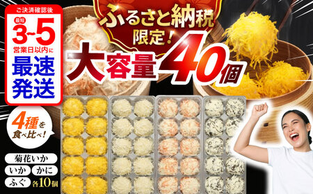 【最速発送】長崎海鮮しゅうまい4種食べくらべセット【業務用】 / しゅうまい 焼売 シュウマイ シューマイ しゅーまい / 諫早市 / 株式会社山香海  [AHBH006]スピード 最短 最速 発送