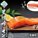 【ふるさと納税】岩姫サーモン ( 半身 1枚 ) 生食可 【 鮭 サケ さけ シャケ サーモン 魚 海鮮 生食 刺身 海鮮丼 寿司 カルパッチョ 養殖 冷凍 アウトドア BBQ バーベキュー たっぷり 人気 高評価 ふるさと 国産 岩手 陸前高田 】