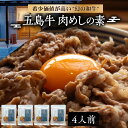 【ふるさと納税】五島牛肉めしの素 4個 五島市/株式会社 Factory[PFN010] 牛丼 牛丼の具 肉飯 牛肉 牛 肉 お肉 おにく 小分け 国産 和牛 にく 和牛 お取り寄せ グルメ 五島 五島列島