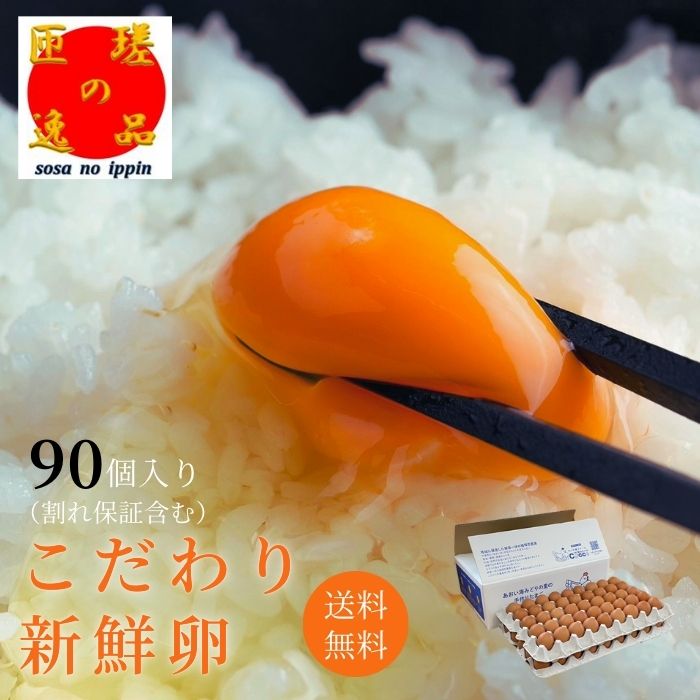 【ふるさと納税】九十九里ファームこだわりたまご90個 〜あおい海・みどりの里〜《赤玉》 卵 タマゴ 玉子 たまご こだわり 新鮮 旨み 甘み 卵白 卵黄 ゆで卵 卵かけごはん TKG たまごかけごはん エッグ 送料無料 千葉県