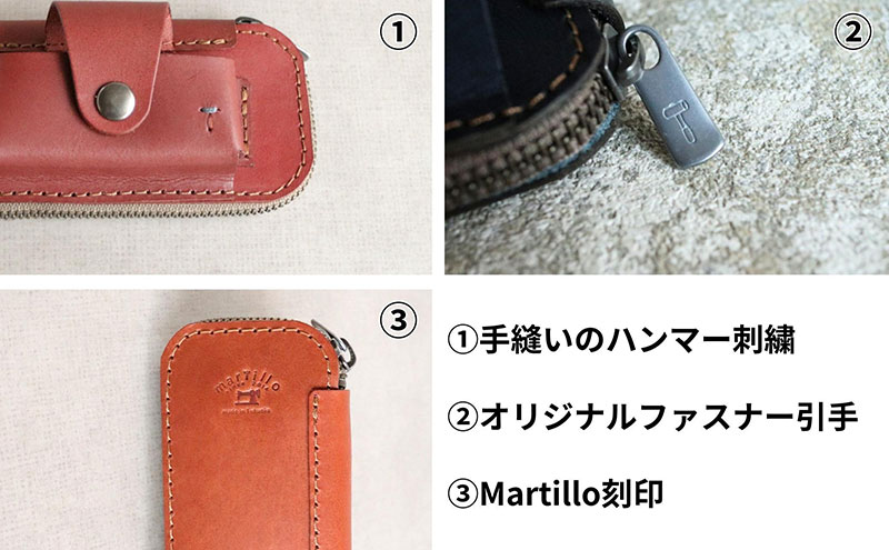 iQOS(アイコス)用の本革ケース glo(グロー)も収納可能【ワイン】 ＜福岡市の本革製品＞【革工房Japlish】 
