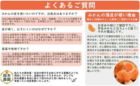 下津蔵出しみかん５kg  混合サイズ　ちょっと訳ありご家庭用　農園直送
