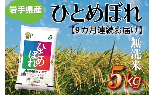 
										
										【9ヶ月定期便】 さめてもおいしい どんな料理にもあう 「ひとめぼれ5kg（無洗米）」 岩手県産 (AE187)
									