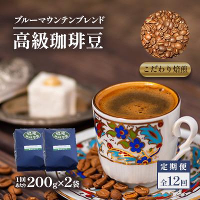 ふるさと納税 豊前市 【毎月定期便】ブルーマウンテンブレンド(豆)200g×2　全12回 | 