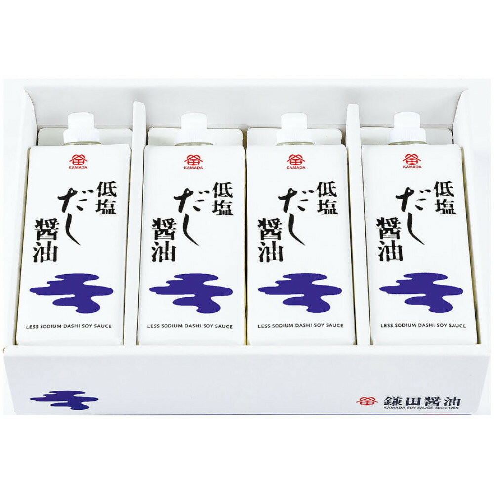 【ふるさと納税】【全2回】【鎌田醤油】 低塩だし醤油500ml　4本入