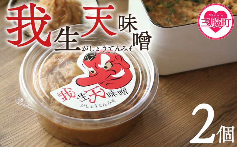 ＜我生天味噌 2個＞300g 選べる 内容量 個数 みそ ミソ 調味料 酵母 どぶろく味噌 ドブロク 米 料理 お味噌汁 パック 発酵食品 まろやか マイルド 風味 旨味 加工食品 和食 和 麹 こうじ アレンジ味噌 こだわり 麦みそ【MI576-gs】【我生庵】