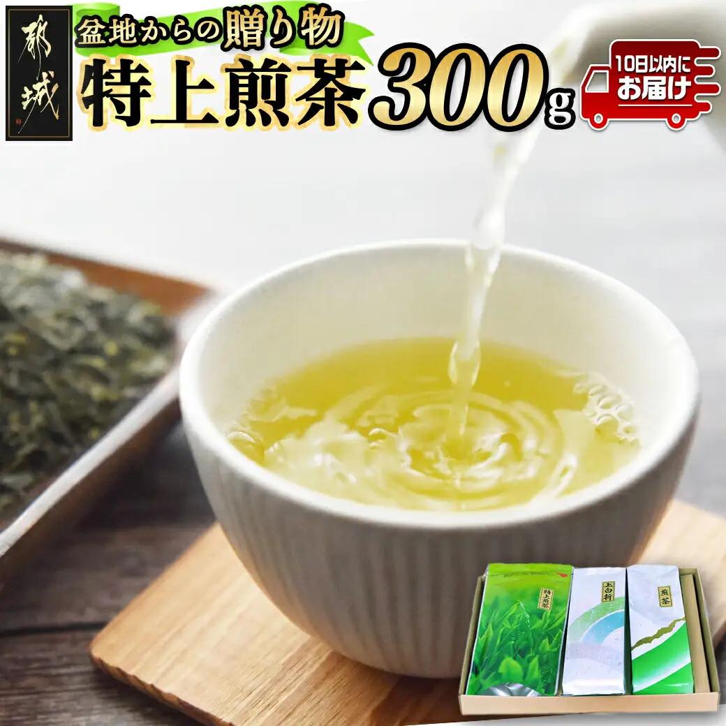 盆地からの贈り物 特上煎茶セット≪みやこんじょ特急便≫〔AA-48-001-Q〕_(都城市) 茶葉 特上煎茶 上白折 煎茶 各80グラム お茶の産地 最高級品 一番茶 Green Tea 水出し ギフト 家庭用 日本茶