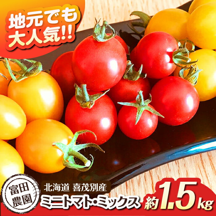 【ふるさと納税】【2025年分予約開始！】数量限定！こだわり農家の喜茂別産ミニトマト・ミックス 約1.5kg 《喜茂別町》【富田農園/スプレス】 トマト とまと ミニトマト 野菜 季節の野菜 夏野菜 先行予約 産地直送 北海道 北海道 北海道 [AJAJ007] 16000 16000円
