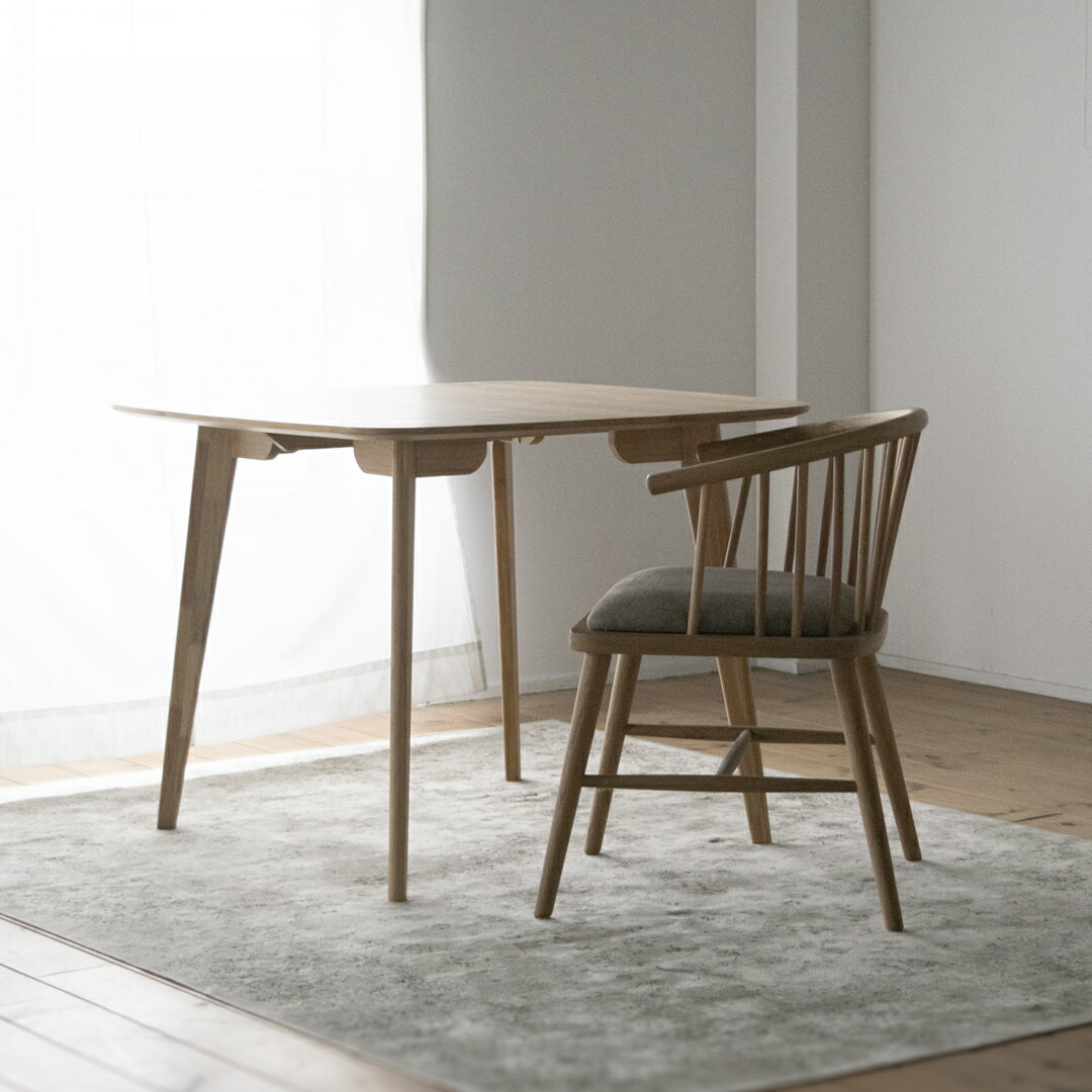 【ふるさと納税】オーク材のスクエアダイニング 90cm ダイニングテーブル 正方形 四角 90cm角 天然突板 オーク材 柾目 ラバーウッド 木製 ウレタン塗装 テーブル 机 食卓 ナチュラル 家具 インテリア 福岡県 柳川市 送料無料