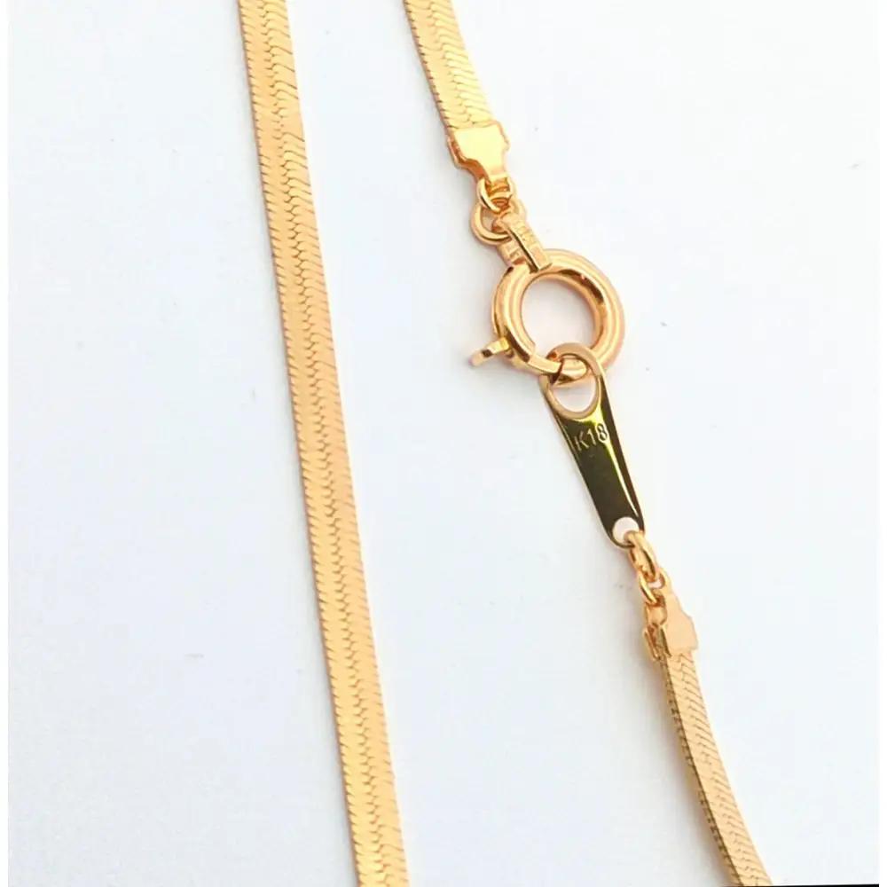 【18金イエローゴールドネックレス ビロードチェーン 70cm】｜k18 イエローゴールド ネックレス ジュエリー アクセサリー