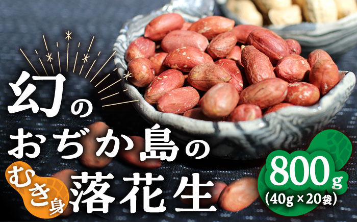 
【幻の落花生】むき身 落花生 40g × 20袋 【小値賀町】《しまうま商会》 落花生 ピーナッツ おつまみ 常温 [DAA037]
