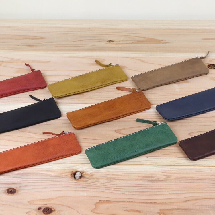 【ふるさと納税】 ペンケース [アトリエSASSA 富山県 朝日町 34310049] ペン 革 おしゃれ 手作り シンプル レザー