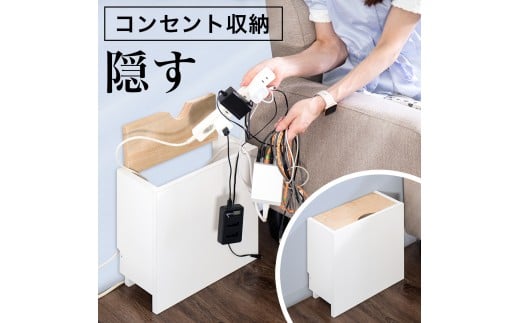 背面収納ボックス3030 タップ収納 幅32 SPS-32WH（コンセント収納） SNG101338002