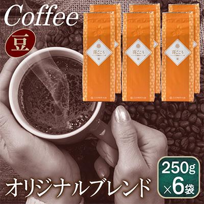 ふるさと納税 泉佐野市 喜ごころブレンド    250g×6袋/豆 099H1864