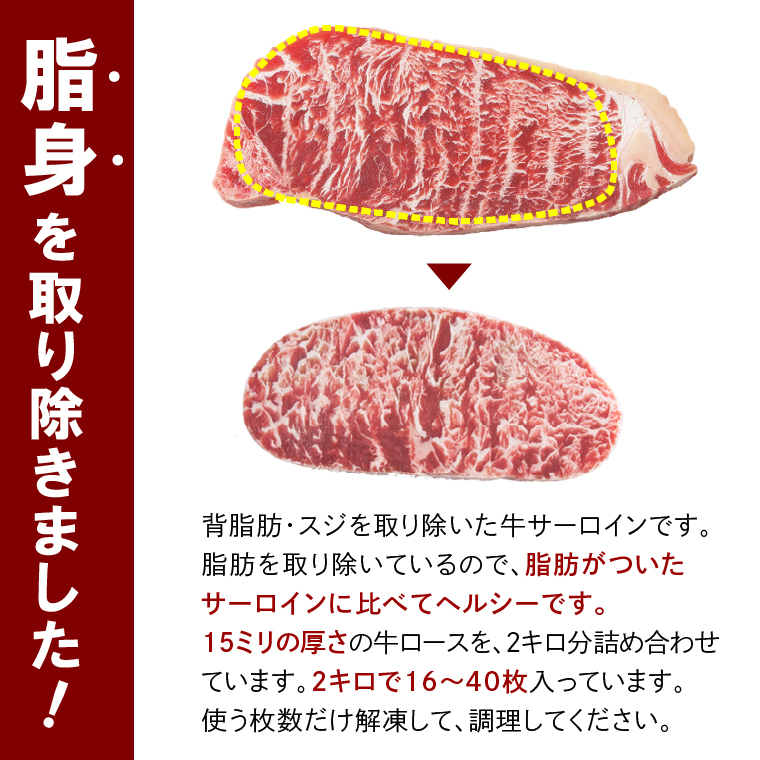 120020 訳ありサーロイン[2kg]【牛脂注入加工肉】  