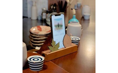 木製iPhoneスティックスピーカー　トキノハ - Perpetual Calendar - チェリー