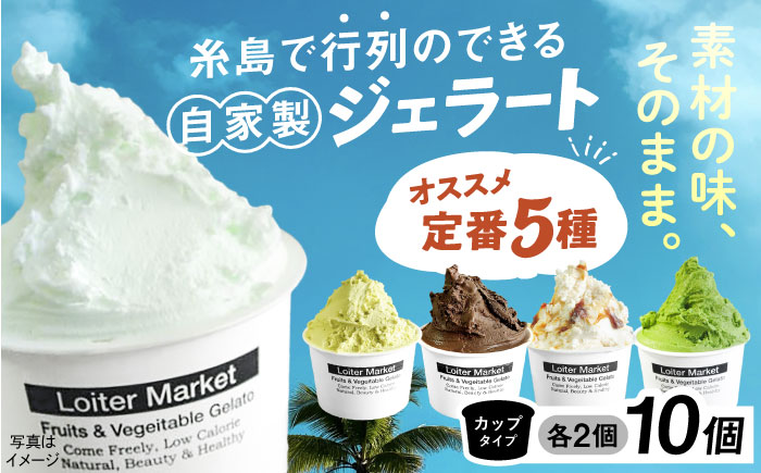 ジェラート おすすめ ジェラートカップ10個【糸島 / LoiterMarket ロイターマーケット [AGD001]】