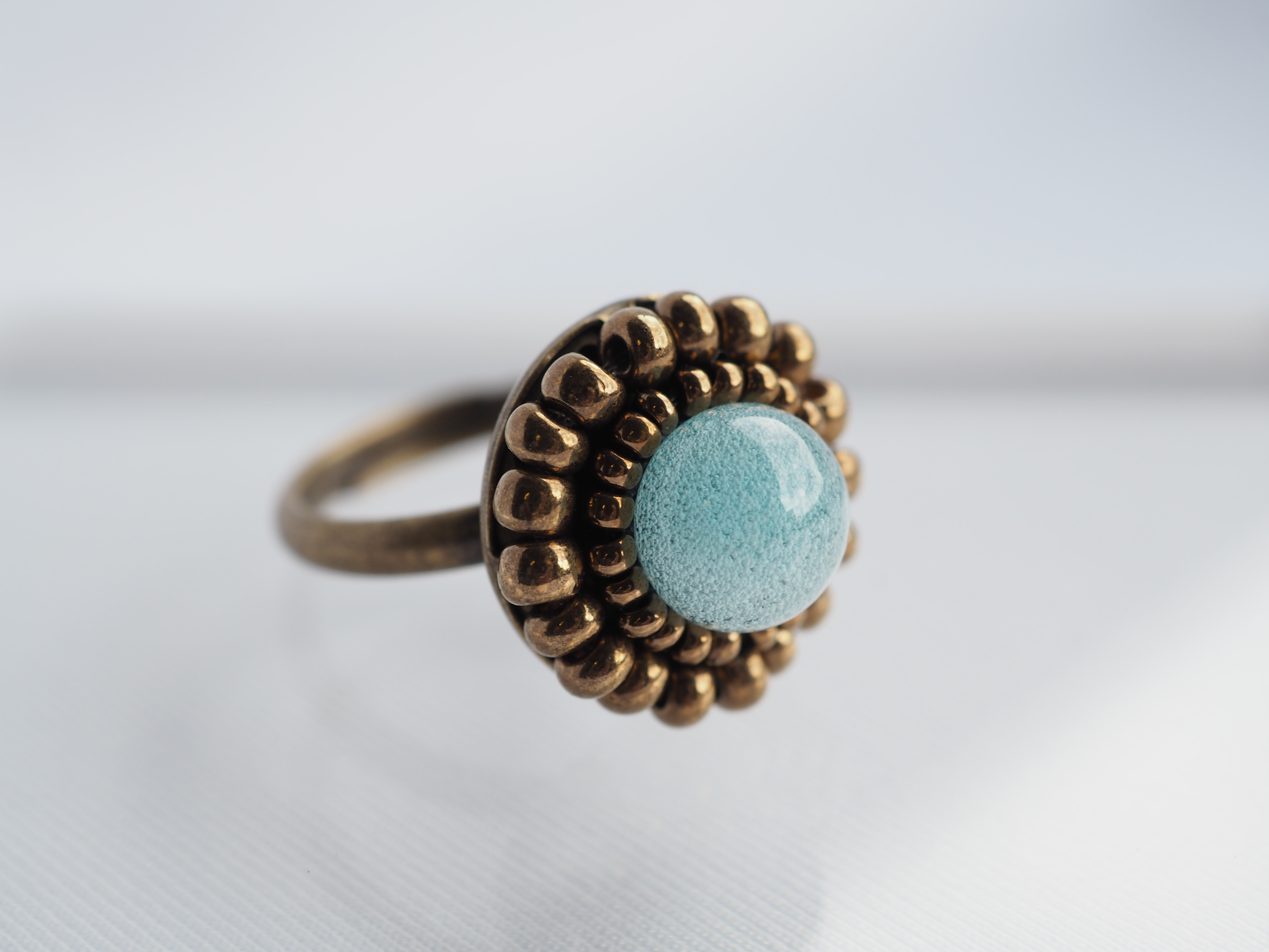 
            mizue jewelry 釉薬ジュエリー 刺繍リング
          