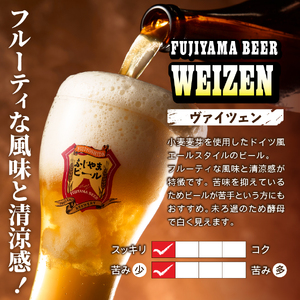 ふじやま ビール  3種(500ｍ×2本ずつ) 飲み比べ 6本セット クラフトビール