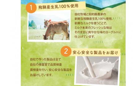 ＜牧成舎＞ 飛騨の牛乳屋さんのこだわり ヨーグルト 12個 砂糖不使用ヨーグルト DF038