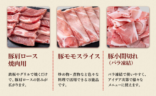 【11月発送】宮崎県産豚肉6種1.9kg盛り合わせ 焼肉 とんかつ しゃぶしゃぶ スライス 小間切れ 食べ比べ 鍋＜1.2-70＞●【10月1日より寄附金額見直し】
