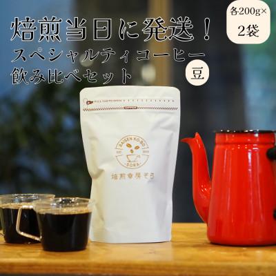 ふるさと納税 大垣市 焙煎当日に発送!スペシャルティコーヒー飲み比べセット【豆のまま】 200g×2袋