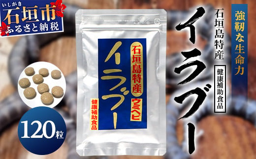 
石垣島産「イラブー(海ヘビ)」粉末 120粒入り袋　健康補助食品・約1ヶ月分【 海へび 海蛇 栄養補助食品 サプリメント サプリ 錠 粒 アミノ酸 ミネラル ビタミン 】SI-35
