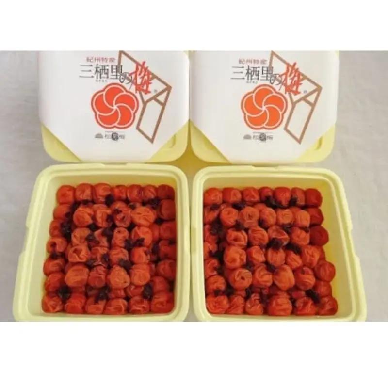  紀州南高梅　かつお梅（塩分10%）　4kg(2kg×2個）  / 田辺市 紀州南高梅 南高梅 梅干し 梅干 梅  肉厚 お米 おにぎり 焼酎 梅酒 健康 【ske043-2】
