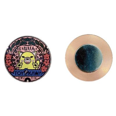 ふるさと納税 豊川市 いなりんのご当地マンホールゴルフマーカー(銅製カラー) |  | 01