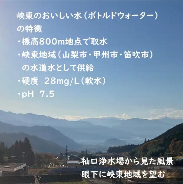 峡東のおいしい水　500ml×24本（1ｹｰｽ） 259-001