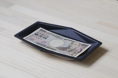 colm多角形レザートレイLサイズ　グレー　独自立体成型製法　