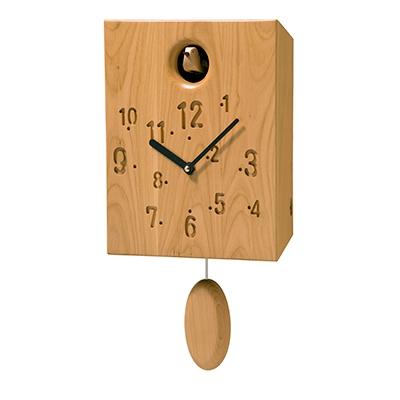 ふるさと納税 旭川市 旭川家具　cosine　カッコー時計　サクラ_00342