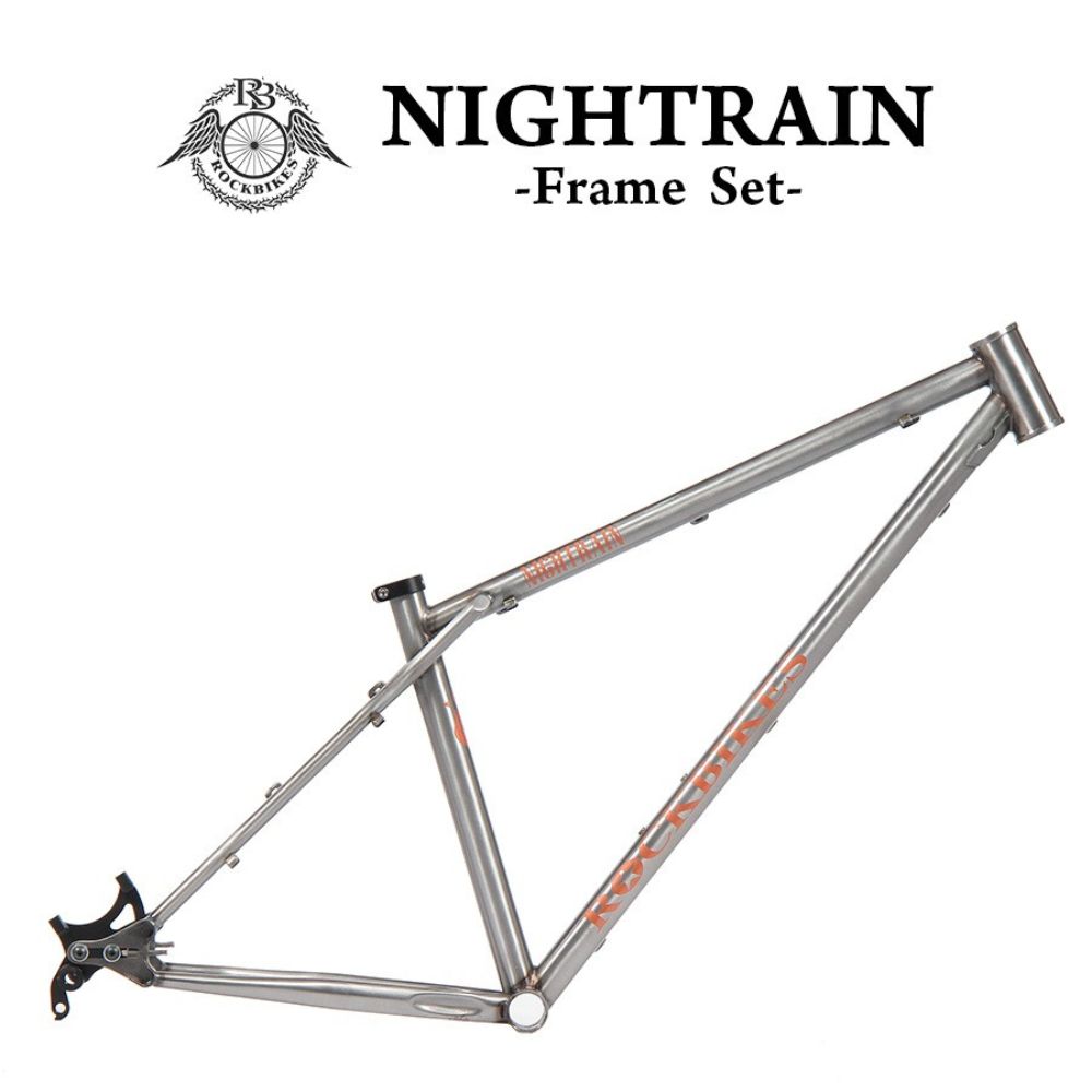 マウンテンバイク ACTWITH×ROCKBIKES コラボレーション M (420mm):適応身長165cm～185cm オリジナル フレームセット 『Nightrain（ナイトレイン）』