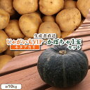 【ふるさと納税】じゃがいも VIP キタアカリ かぼちゃ 1玉 セット 計10kg いも 芋 イモ ジャガイモ きたあかり カボチャ 南瓜 オンライン 申請 ふるさと納税 北海道 留寿都 野菜 旬野菜 産地直送 新鮮 先行予約 詰め合わせ【12004】