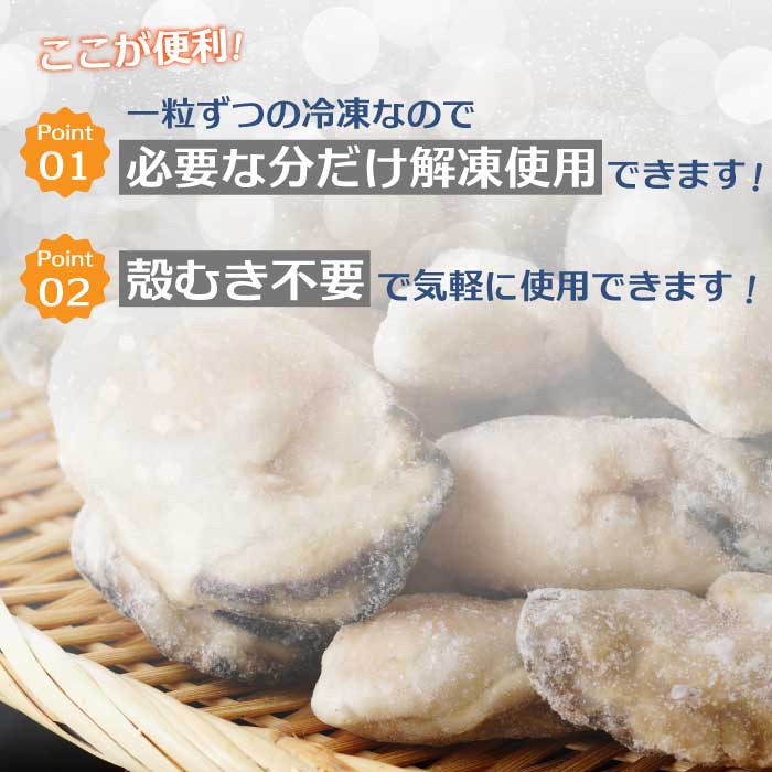 広島特産 広島産かき ２L 加熱用 1kg（内容量850g）×2袋 50～70粒  IQF 急速凍結 カキ料理 カキフライ カキ鍋 ホイル焼き 海産物 貝 牡蠣 022003
