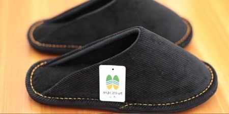 ☆ブラック・Lサイズ☆LUCE sotonui 【河内スリッパ】