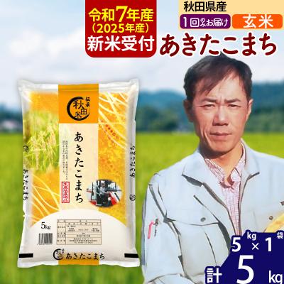 ふるさと納税 北秋田市 R7年産 新米受付 秋田県産あきたこまち5kg【玄米】|msrf-20301