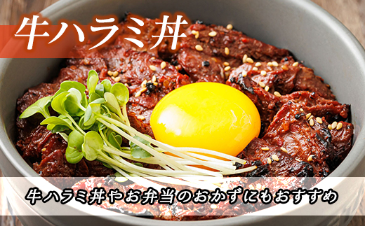 【定期便4ヶ月】北海道産 味付き 牛サガリ（牛ハラミ） 1kg（1パック） 大容量 国産 牛肉 サガリ ハラミ 焼き肉 焼肉 BBQ ホルモン トリプリしおた 北海道 釧路町