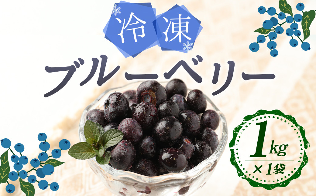 
九重町産 冷凍 ブルーベリー 1kg (1kg ×1袋) 農薬不使用 果物 【2024年9月下旬より発送開始】
