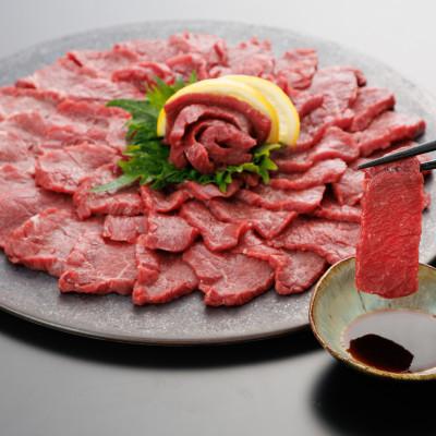 ふるさと納税 錦町 【熊本と畜】桜屋 上赤身馬刺し 500g【専用醤油付き150ml】(錦町)