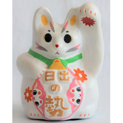 ふるさと納税 日出町 開運!招き猫ひーにゃん(花2)左手ver AN15