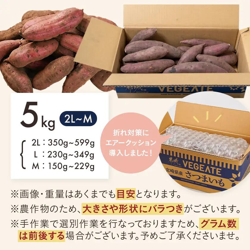 先行受付!【11月お届け】島津甘藷　熟成紅はるか 5kg(2L～M)〔LE-A7-001-5kg-11〕_(都城市) 島津甘藷 紅はるか 未選別 5kg 2L～M