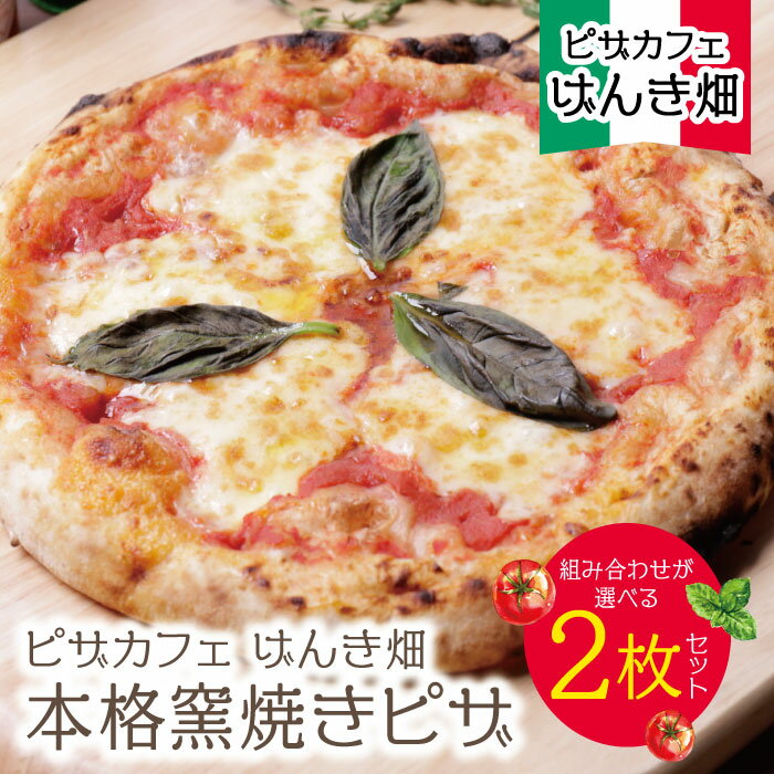 【ふるさと納税】 レビューキャンペーン げんき畑 ピザ 2枚セット＜赤のマルゲリータ＆お好みのピザ＞2枚セット ピッツァ ピザ 専門店 食べ比べ セット 手作り 惣菜 人気 簡単 冷凍 《福智町チャンス》