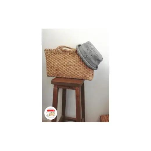 AO032【warmheart】ヒッコリーデニムのポークパイハット/帽子(57.5cm)