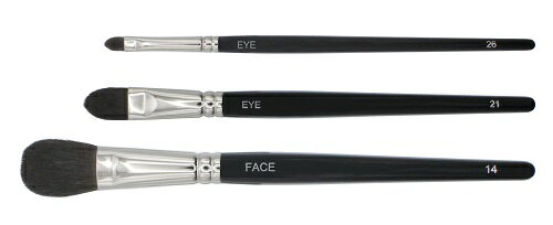 【ふるさと納税】熊野筆灰リス製3本セット【フェイスブラシ アイシャドウブラシ メイクブラシ 化粧 メイク コスメ 美容 立体感 透明感 ツヤ感 マット肌 ナチュラル 毛穴 崩れ ギフト 贈答品 母の日 父の日 敬老の日 熊野 筆】