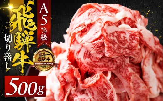 A5 飛騨牛 【定期12回】 便利な 切り落とし 500g  12か月定期便　切落し 部位 おまかせ 訳あり 高級 牛肉 黒毛和牛 ブランド牛 和牛 国産 お肉 肉 高級 お祝い 記念日