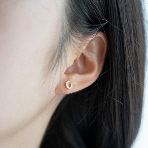 馬蹄ピアス 14kgf ×シルバー925  装蹄師手作り
