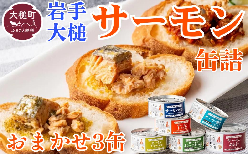 
            岩手大槌サーモン缶詰／おまかせ３缶セット
          